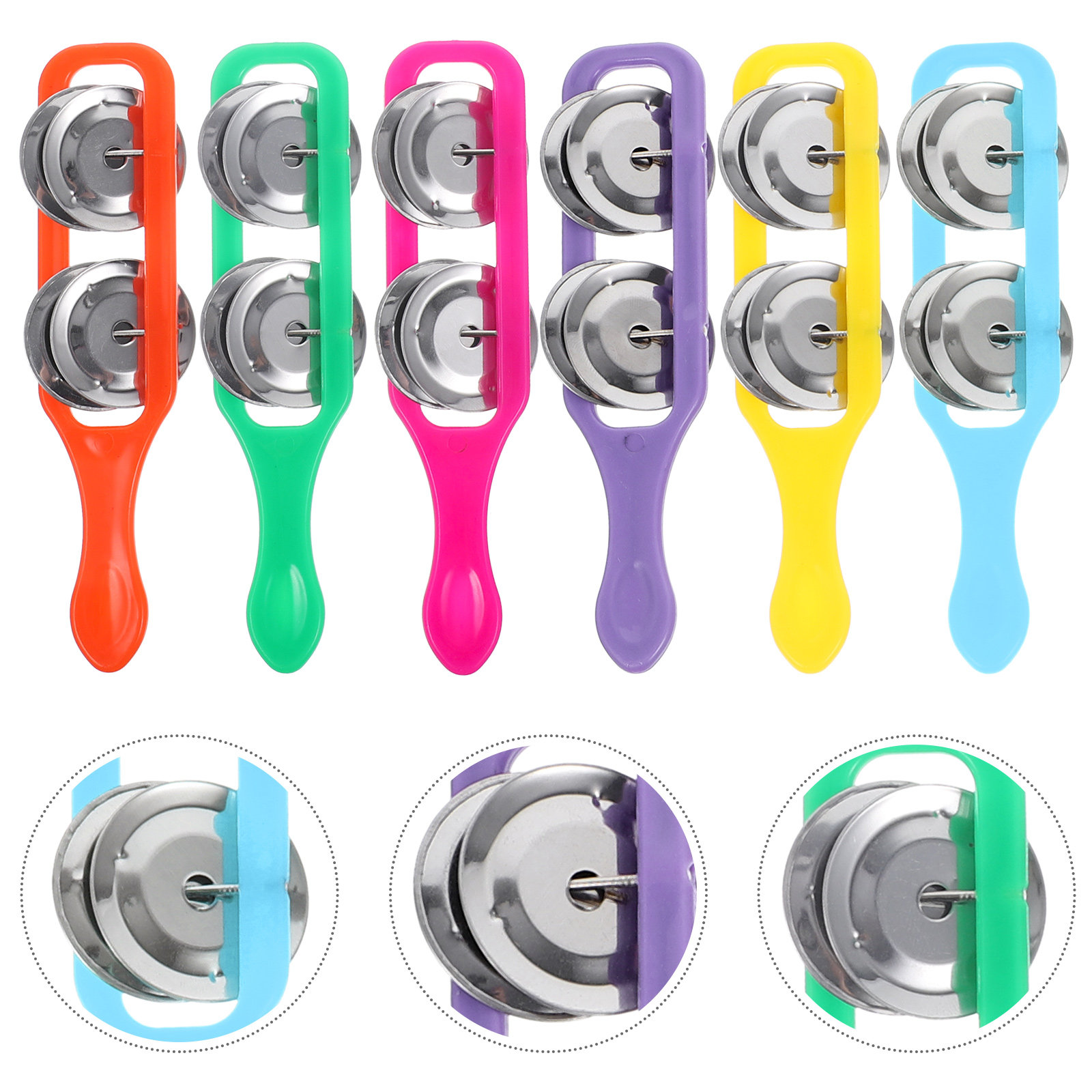 Musical Instrument You Shake - 18 Buah Bel Tangan Berwarna-warni, Alat