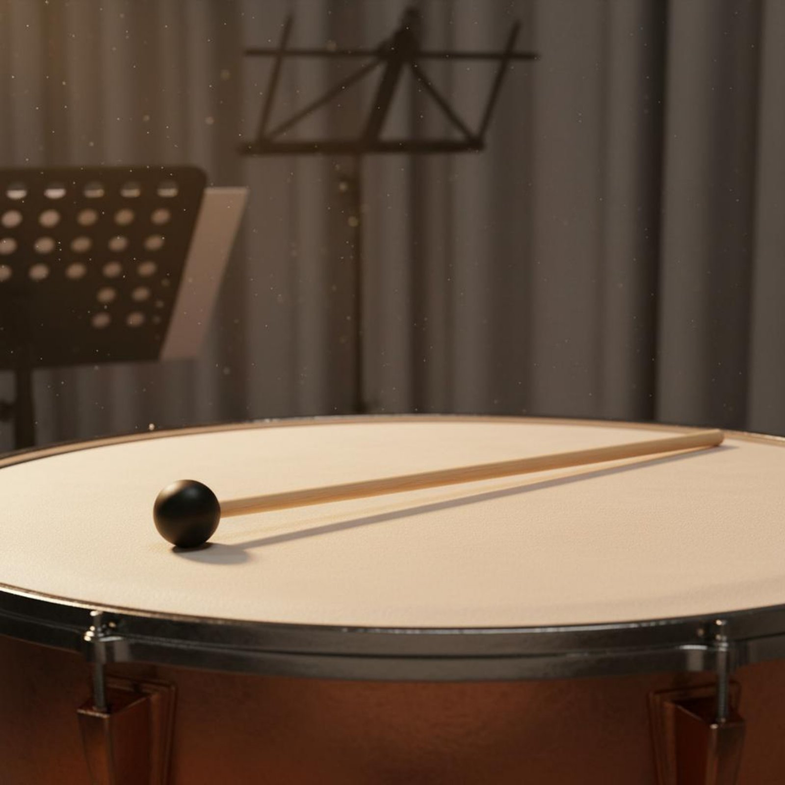Musical Instrument Mallet - 2 Buah Palu Kepala Hitam Tahan