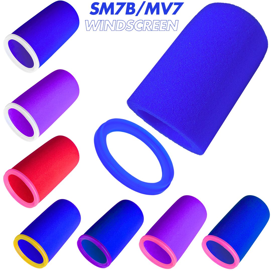 Shure Mic Mv7 - SM7dB Kaca Depan Busa Kepadatan Tinggi