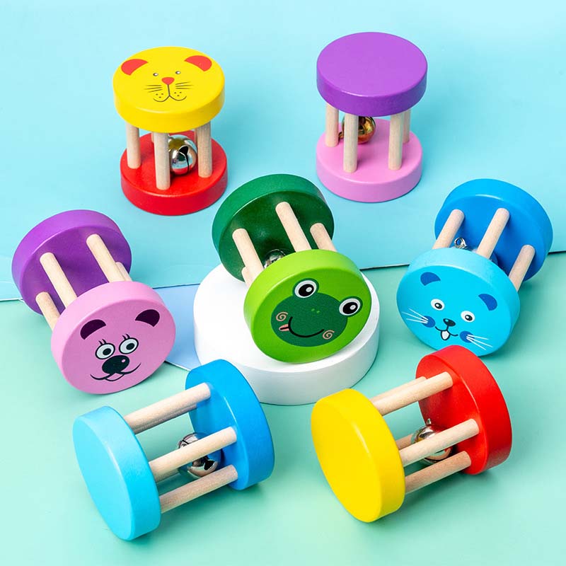 Musical Instrument You Shake - 1Pc Montessori Bayi Sangkar Kayu Mainan
