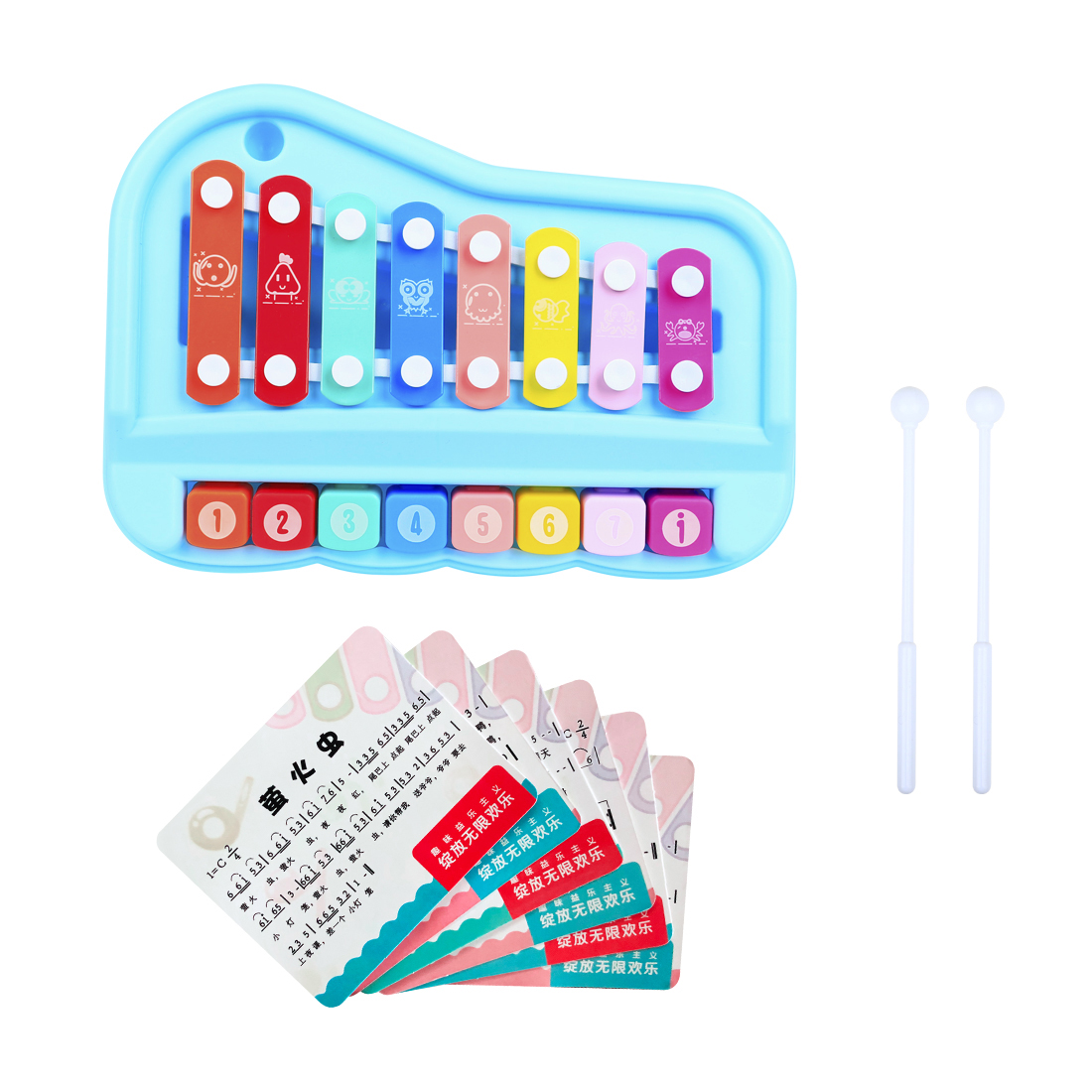 Xylophone Anak SY-73 8 Nada Gl - Musical Instrument Mallet ulasan dan harga
