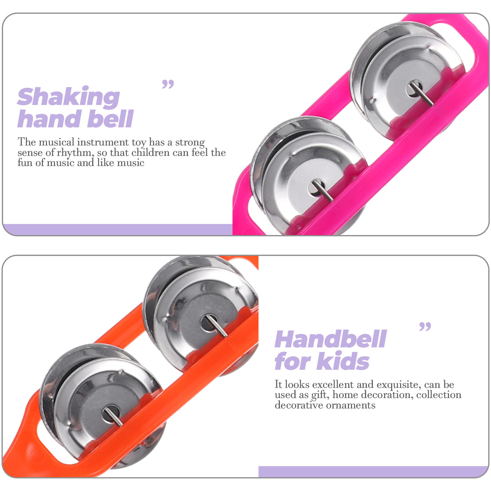 18 Buah Bel Tangan Berwarna-wa - Musical Instrument You Shake ulasan dan harga