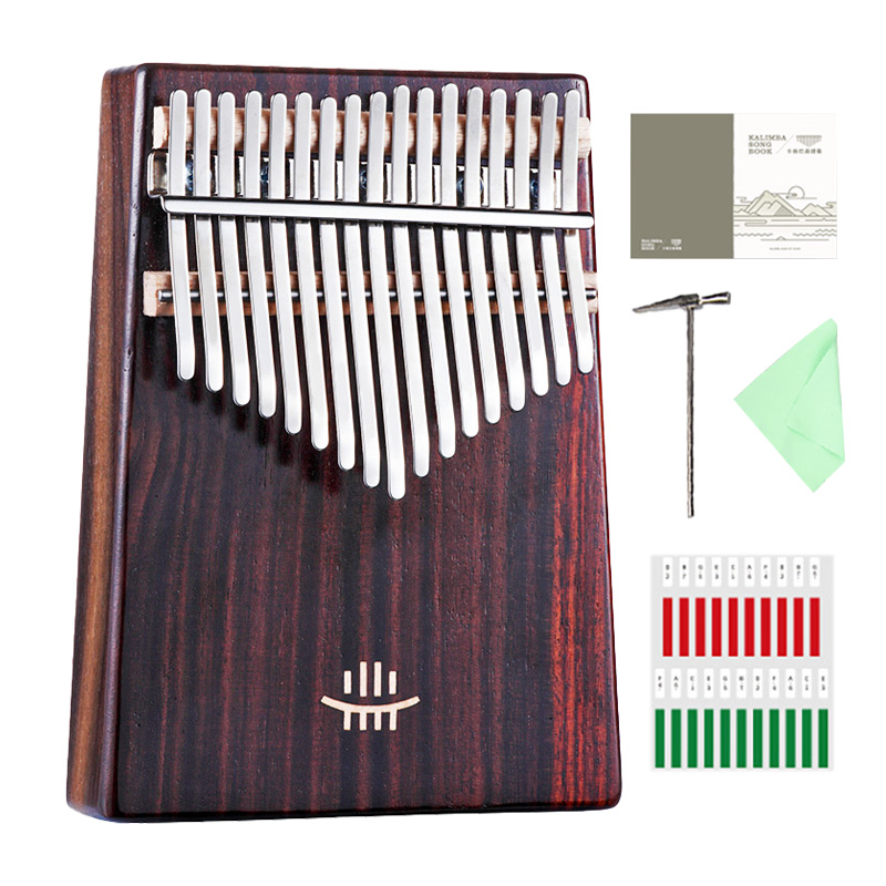Hluru Kalimba 17 kunci dengan  - Musical Instrument Dulcimer ulasan dan harga