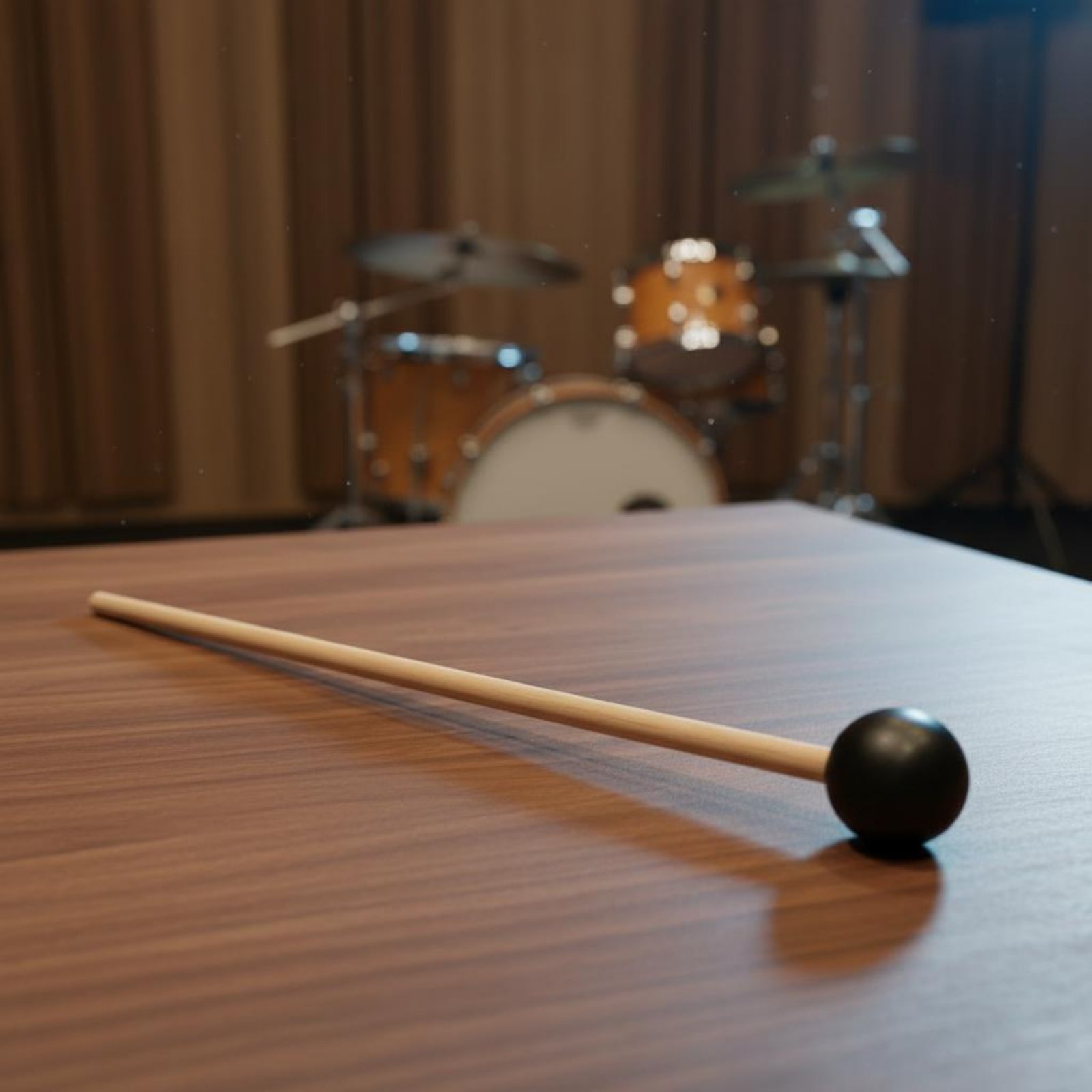 2 Buah Palu Kepala Hitam Tahan - Musical Instrument Mallet ulasan dan harga