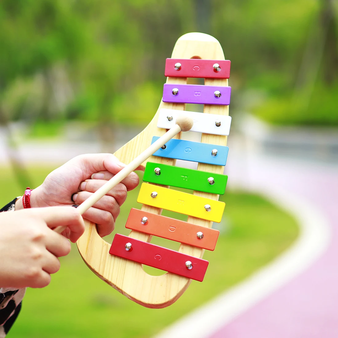 Xylophone Pelangi 8 Nada, Perk - Musical Instrument Mallet ulasan dan harga