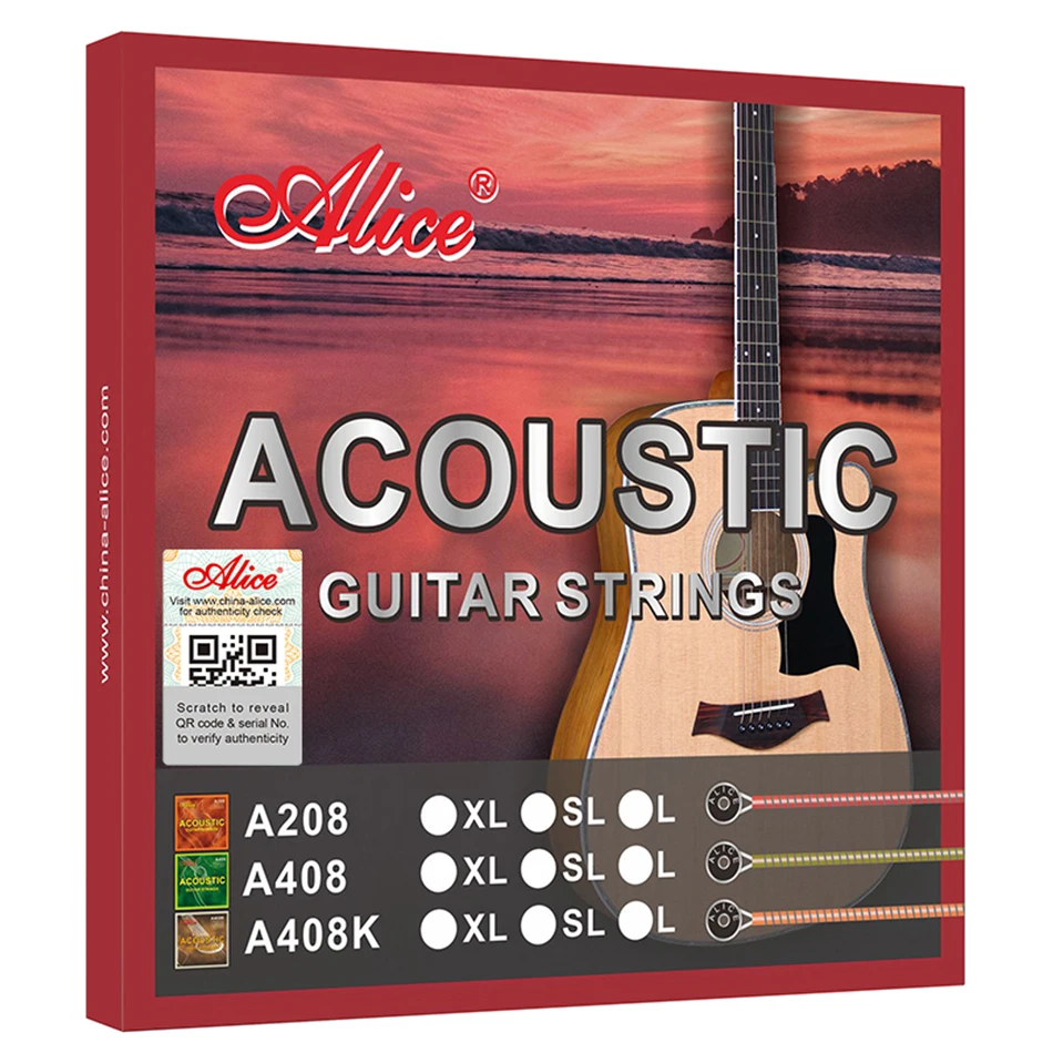 Alice A408 set lengkap gitar a - Musical Instrument Strings ulasan dan harga