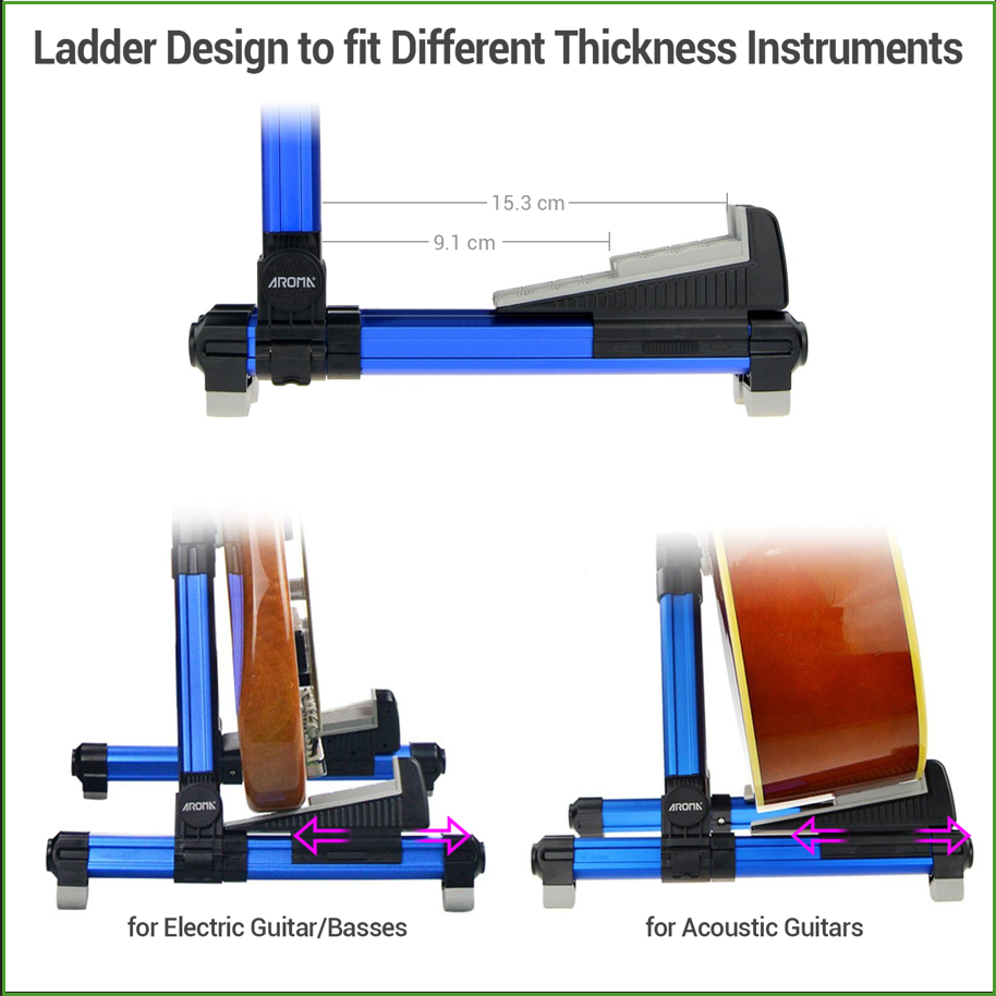 Stand Gitar Aluminium Lipat -  - Musical Instruments Easy ulasan dan harga