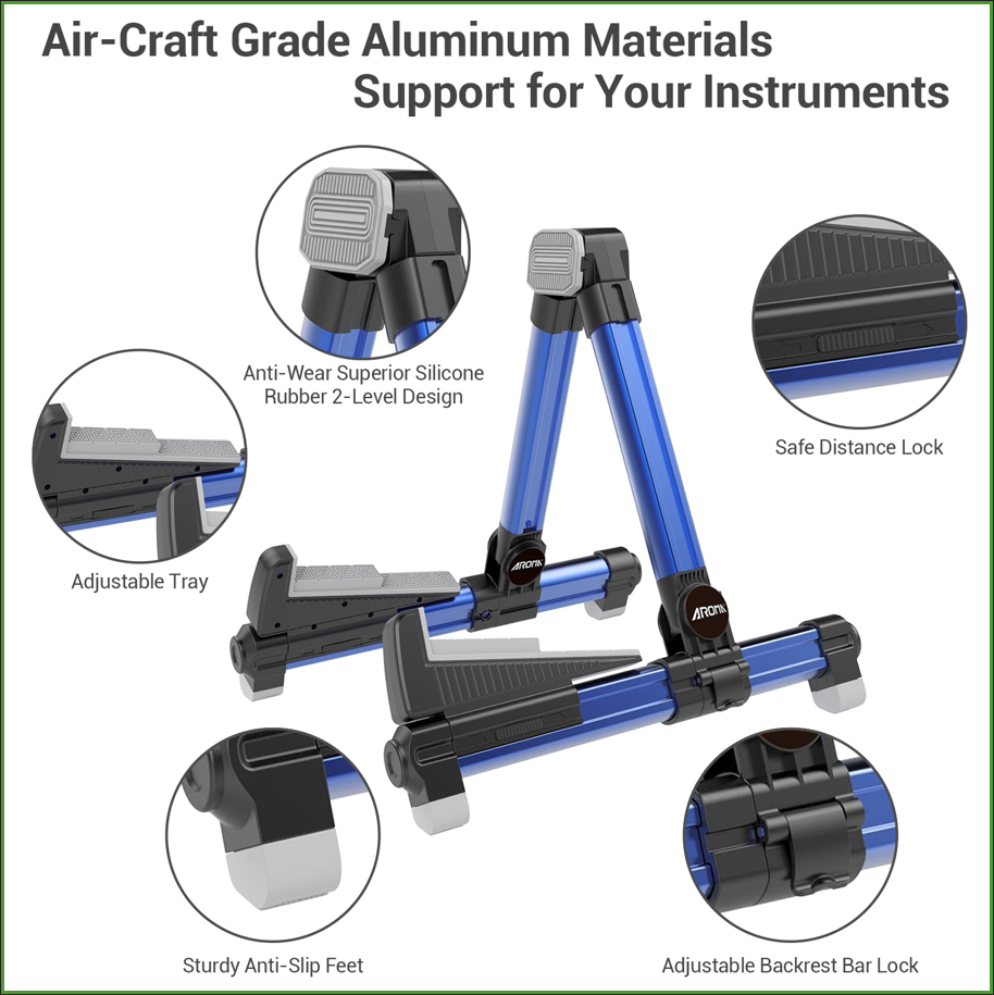 Stand Gitar Aluminium Lipat -  - Musical Instruments Easy ulasan dan harga
