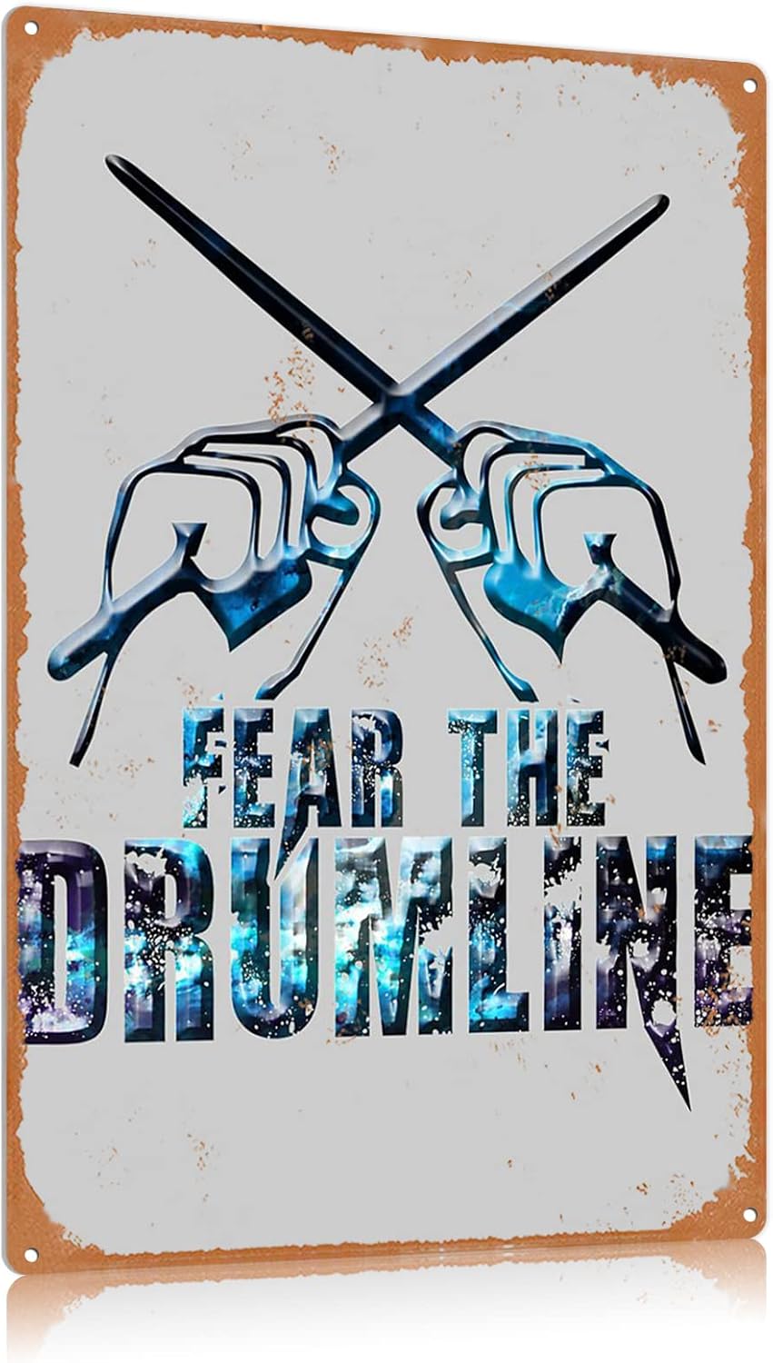 Papan Logam Tin Sign Drum Meta - Musical Instrument Sign ulasan dan harga