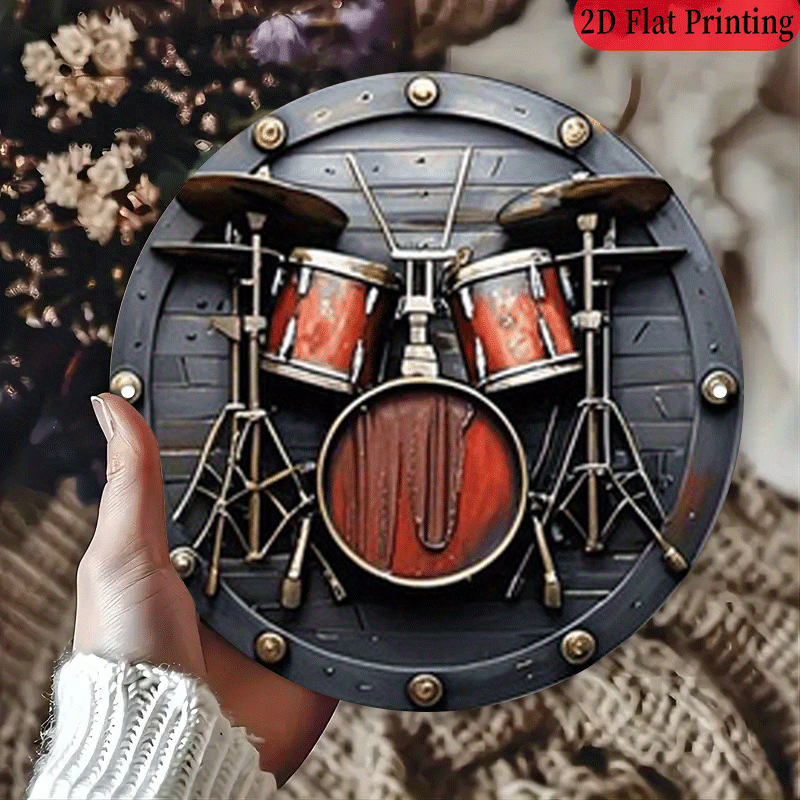 Plakat logam retro musik rock  - Musical Instrument Sign ulasan dan harga