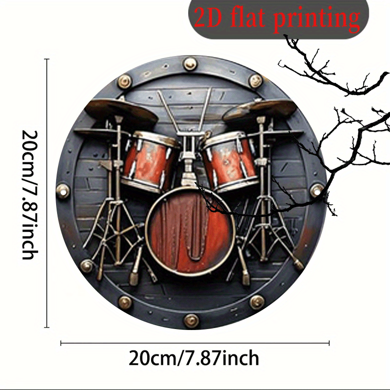 Plakat logam retro musik rock  - Musical Instrument Sign ulasan dan harga