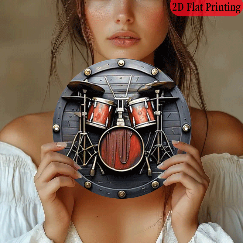 Plakat logam retro musik rock  - Musical Instrument Sign ulasan dan harga