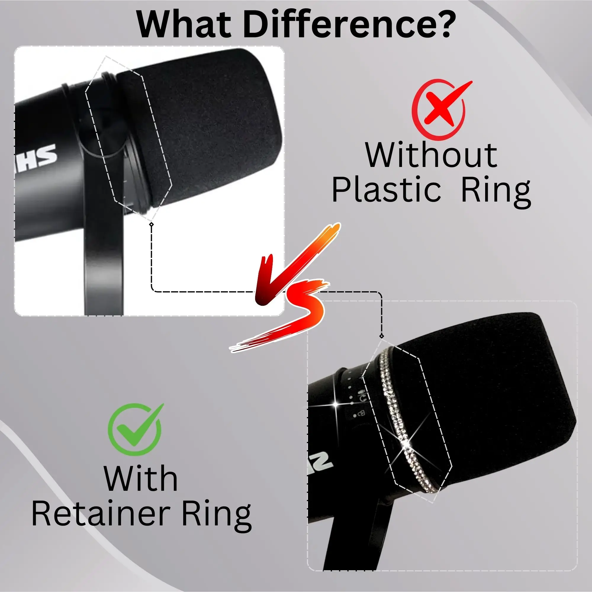 Filter Busa Sparkly MV7 untuk  - Shure Mic Mv7 ulasan dan harga