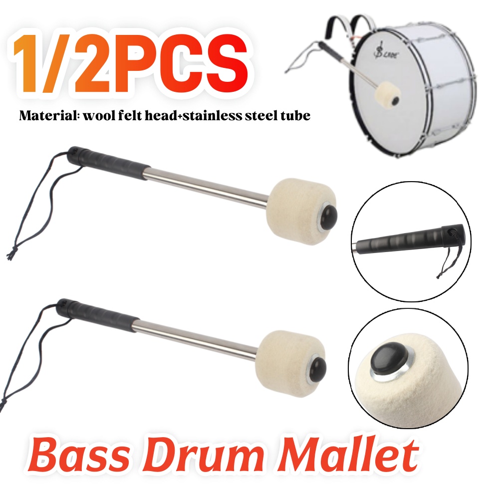 Tongkat Drum Bass Profesional  - Musical Instrument Mallet ulasan dan harga